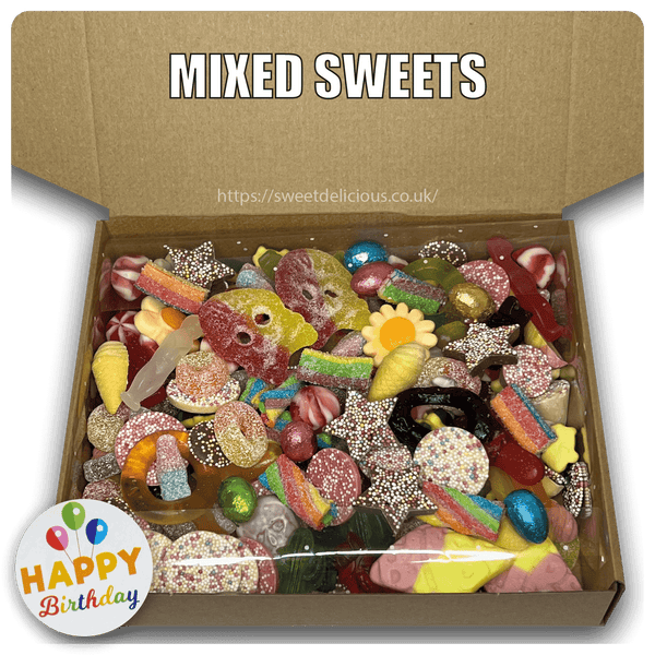 Birthday Mixed Pic N Mix 1kg Sweet Box